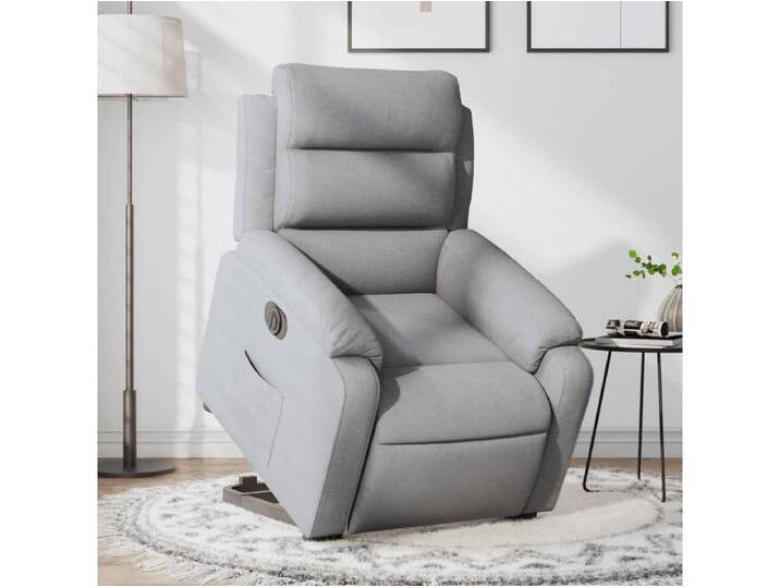 Relaxsessel Fernsehsessel mit Aufstehhilfe Elektrisch Hellgrau Stoff -gkd546053 von Kauf-Unique Marketplace