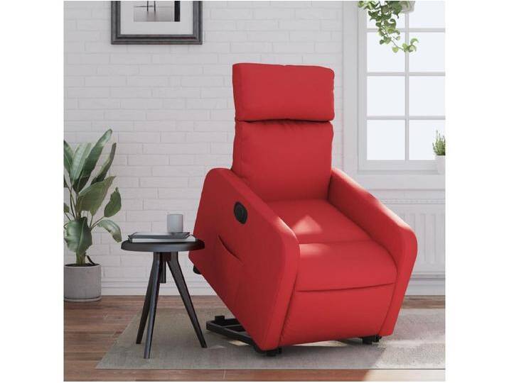 Relaxsessel Fernsehsessel mit Aufstehhilfe Elektrisch Rot Kunstleder -gkd634142 von Kauf-Unique Marketplace