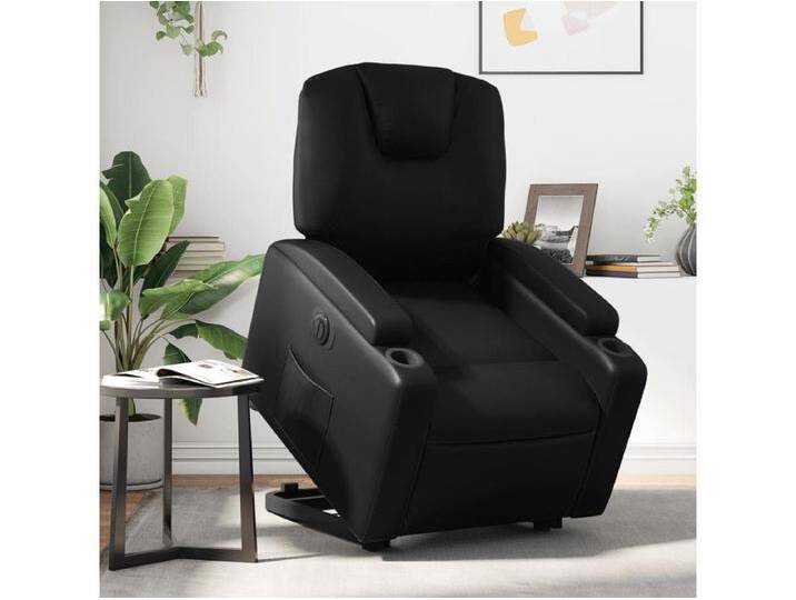 Relaxsessel Fernsehsessel mit Aufstehhilfe Elektrisch Schwarz Kunstleder -gkd530114 von Kauf-Unique Marketplace