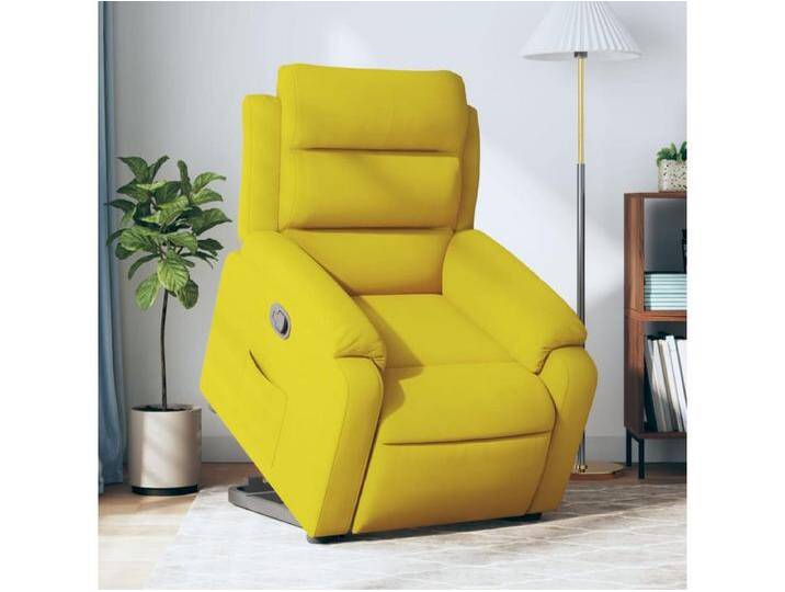 Relaxsessel Fernsehsessel mit Aufstehhilfe Gelb Samt -gkd99384 von Kauf-Unique Marketplace