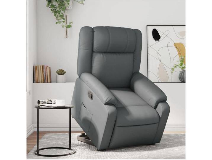 Relaxsessel Fernsehsessel mit Aufstehhilfe Grau Kunstleder -gkd612098 von Kauf-Unique Marketplace