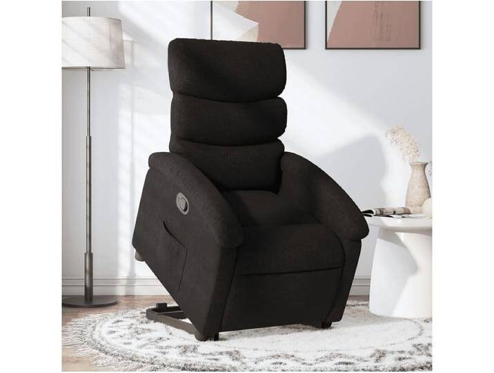 Relaxsessel Fernsehsessel mit Aufstehhilfe Schwarz Stoff -gkd218232 von Kauf-Unique Marketplace