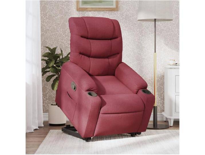 Relaxsessel Fernsehsessel mit Aufstehhilfe Weinrot Stoff -gkd968167 von Kauf-Unique Marketplace