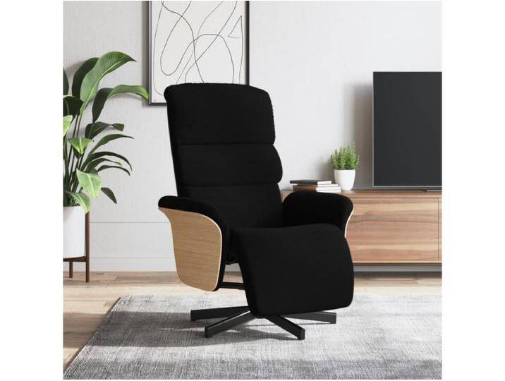 Relaxsessel Fernsehsessel mit Fußteil Schwarz Stoff -gkd971725 von Kauf-Unique Marketplace