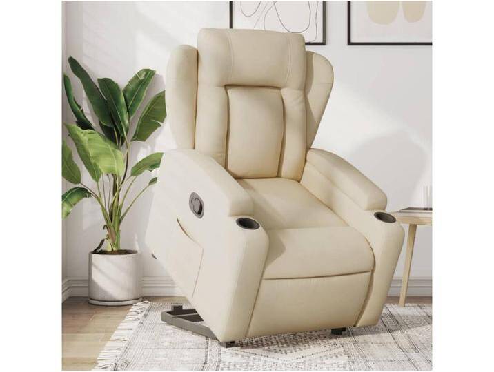 Relaxsessel mit Aufstehhilfe Creme Stoff Relaxsessel mit Aufstehhilfe Creme Stoff von Kauf-Unique Marketplace