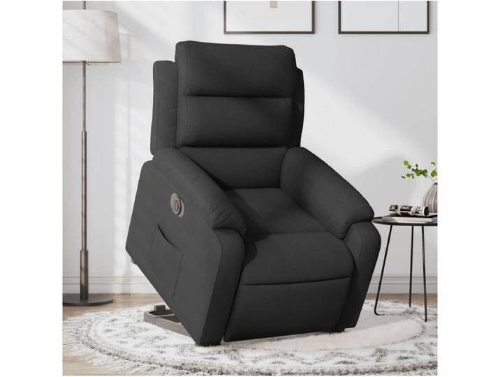 Relaxsessel mit Aufstehhilfe Elektrisch Schwarz Stoff von Kauf-Unique Marketplace