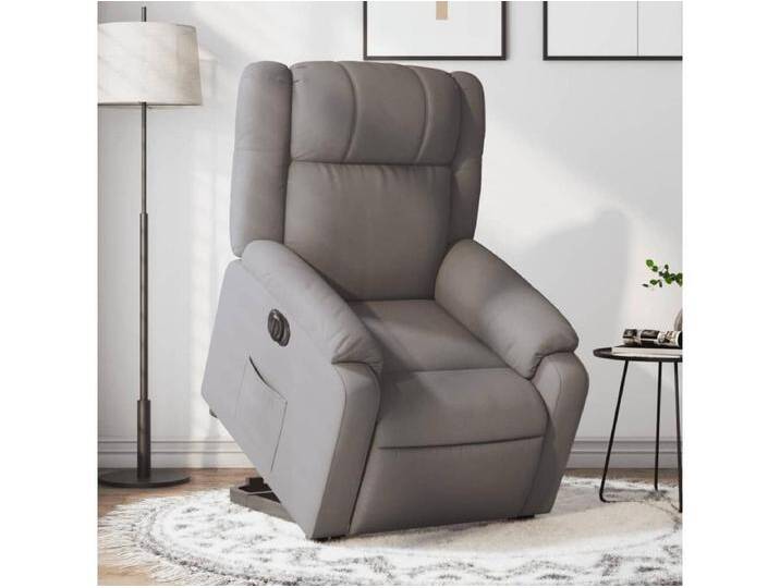 Relaxsessel mit Aufstehhilfe Elektrisch Taupe Stoff von Kauf-Unique Marketplace