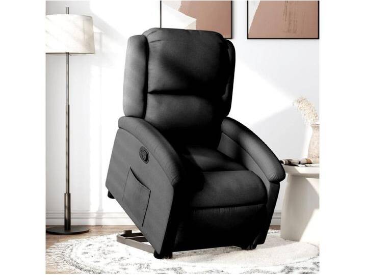Relaxsessel mit Aufstehhilfe Schwarz Stoff von Kauf-Unique Marketplace