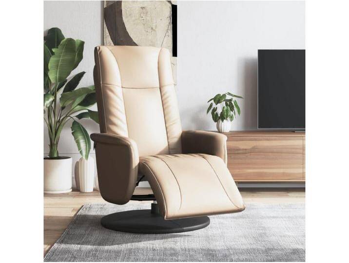 Relaxsessel mit Fußteil Cappuccino-Braun Kunstleder von Kauf-Unique Marketplace