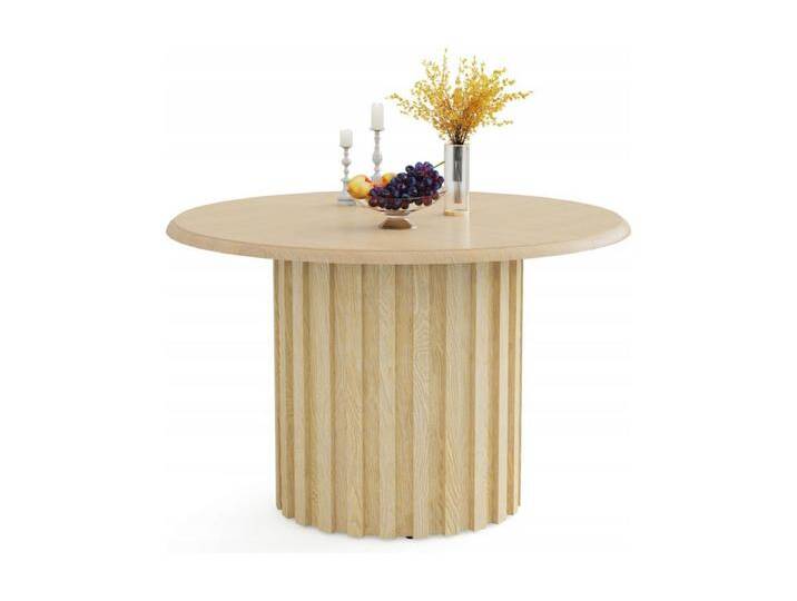 Runde Esstisch für 4 Personen, 120 cm moderner runder Küchentisch mit Oberfläche von Kauf-Unique Marketplace