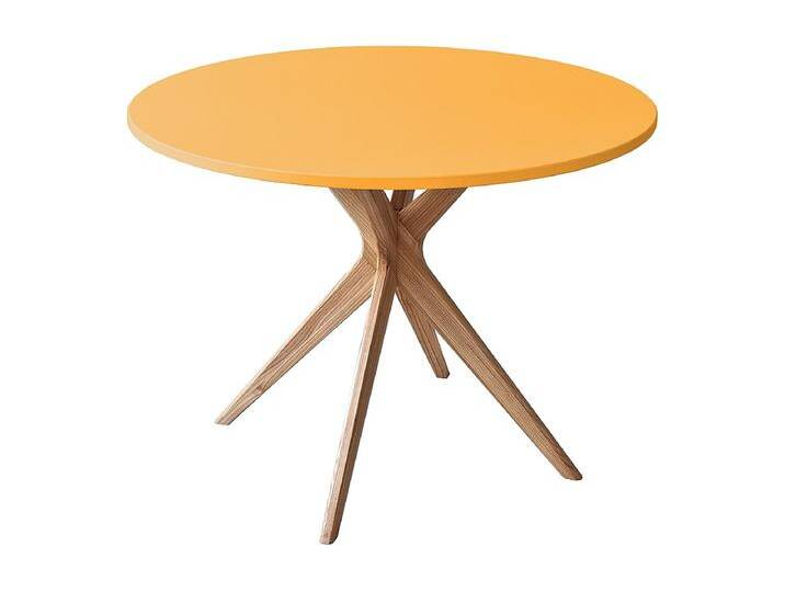 Runder Esstisch 100cm Jubi Bold Ginster Gelb von Kauf-Unique Marketplace