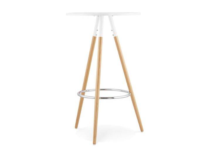 Runder Stehtisch - BARY - Weiß - 65x65x101 cm von Kauf-Unique Marketplace