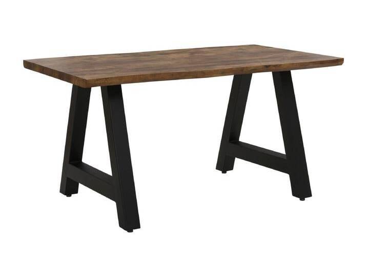 Ryan Esstisch 160 cm in Planklook Schwarz von Kauf-Unique Marketplace