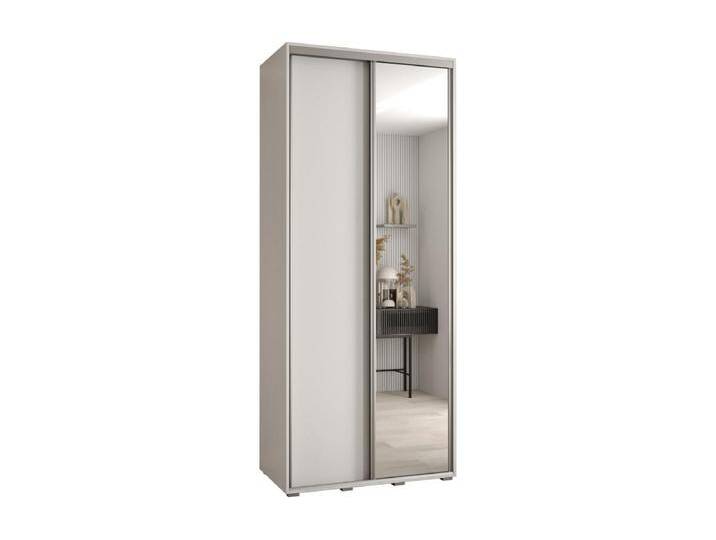 SCHWEBETÜRENSCHRANK DAVOS 3 235,2/110/60 2-türig (Weiß/Weiß/Silber) von Kauf-Unique Marketplace