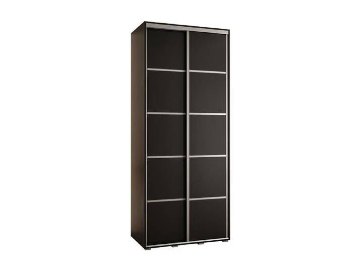 SCHWEBETÜRENSCHRANK DAVOS 4 235,2/100/60 2-türig (Schwarz/Schwarz/Silber) von Kauf-Unique Marketplace