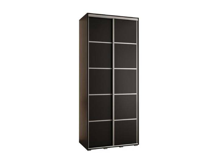 SCHWEBETÜRENSCHRANK DAVOS 4 235,2/100/60 2-türig (Schwarz/Schwarz/Silber) von Kauf-Unique Marketplace