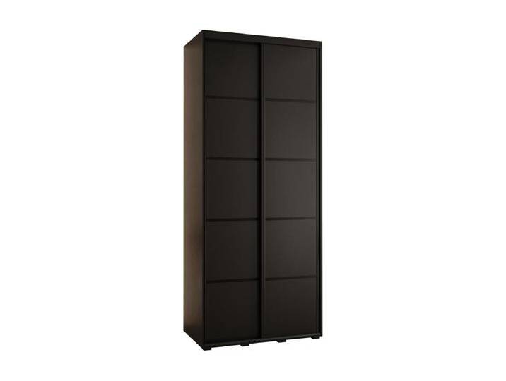 SCHWEBETÜRENSCHRANK DAVOS 4 235,2/110/60 2-türig (Schwarz/Schwarz/Schwarz) von Kauf-Unique Marketplace