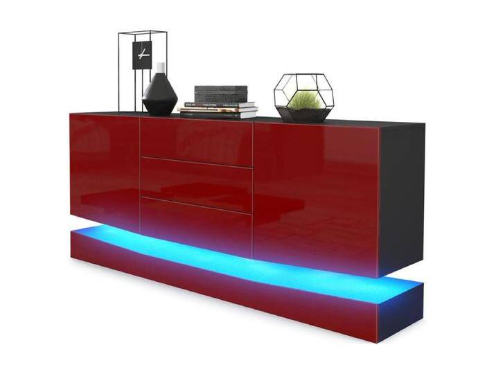 SIDEBOARD City Fronten in Bordeaux Hochglanz von Kauf-Unique Marketplace