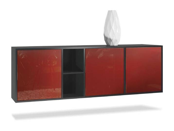 SIDEBOARD Cuba Türen in Bordeaux Hochglanz SIDEBOARD Cuba Türen in Bordeaux Hochglanz von Kauf-Unique Marketplace