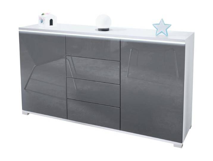 SIDEBOARD Faro Grau Hochglanz SIDEBOARD Faro Grau Hochglanz von Kauf-Unique Marketplace