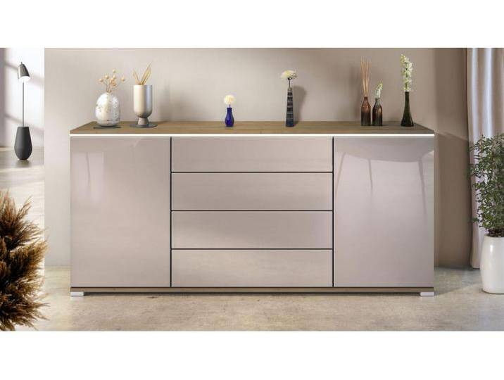 SIDEBOARD Faro Sandgrau Hochglanz SIDEBOARD Faro Sandgrau Hochglanz von Kauf-Unique Marketplace