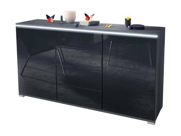 SIDEBOARD Faro Schwarz Hochglanz von Kauf-Unique Marketplace