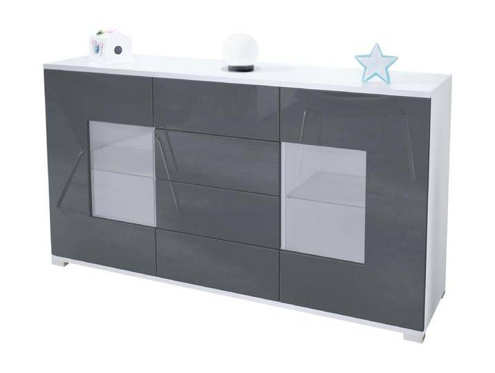 SIDEBOARD Grömitz Grau Hochglanz SIDEBOARD Grömitz Grau Hochglanz von Kauf-Unique Marketplace