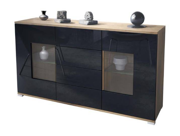 SIDEBOARD Grömitz Schwarz Hochglanz von Kauf-Unique Marketplace