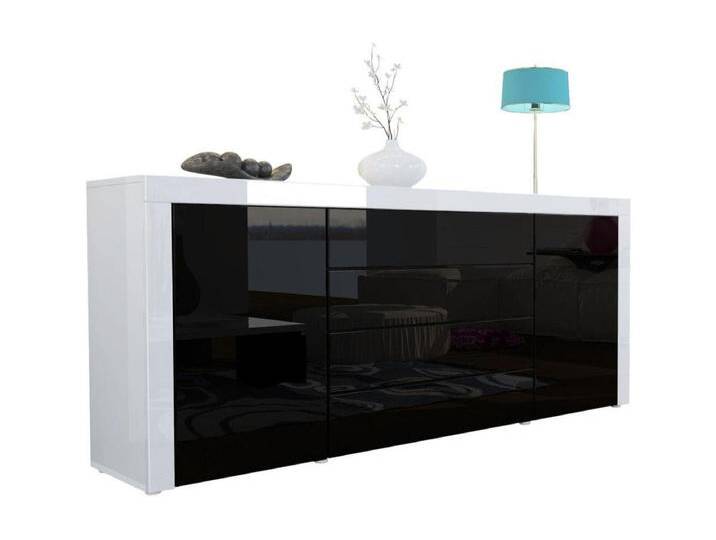 SIDEBOARD La Paz Schwarz Hochglanz / Weiß Hochglanz SIDEBOARD La Paz Schwarz Hochglanz / Weiß Hochglanz von Kauf-Unique Marketplace