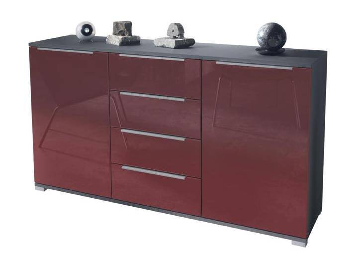 SIDEBOARD Linio Bordeaux Hochglanz von Kauf-Unique Marketplace