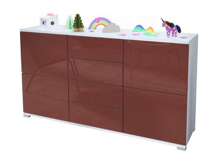 SIDEBOARD Rova Bordeaux Hochglanz von Kauf-Unique Marketplace