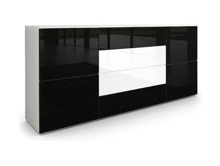 SIDEBOARD Rova Schwarz Hochglanz / Weiß Hochglanz SIDEBOARD Rova Schwarz Hochglanz / Weiß Hochglanz von Kauf-Unique Marketplace