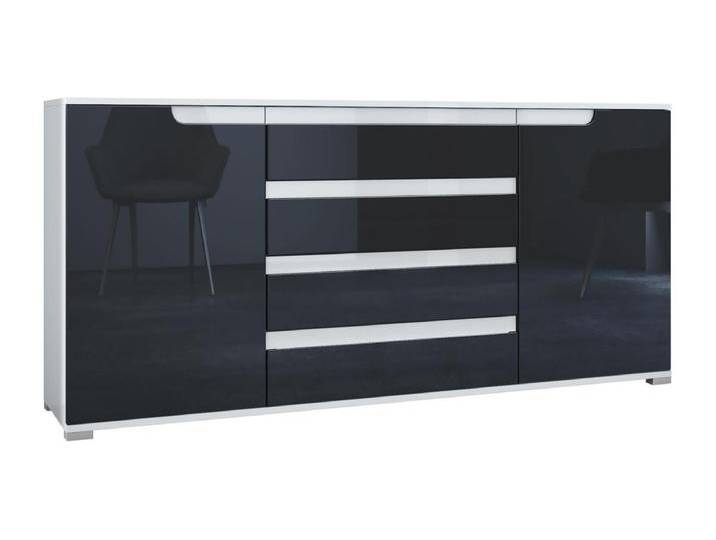 SIDEBOARD Sylt Schwarz Hochglanz / Weiß Hochglanz SIDEBOARD Sylt Schwarz Hochglanz / Weiß Hochglanz von Kauf-Unique Marketplace