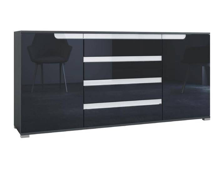 SIDEBOARD Sylt Schwarz Hochglanz / Weiß Hochglanz SIDEBOARD Sylt Schwarz Hochglanz / Weiß Hochglanz von Kauf-Unique Marketplace