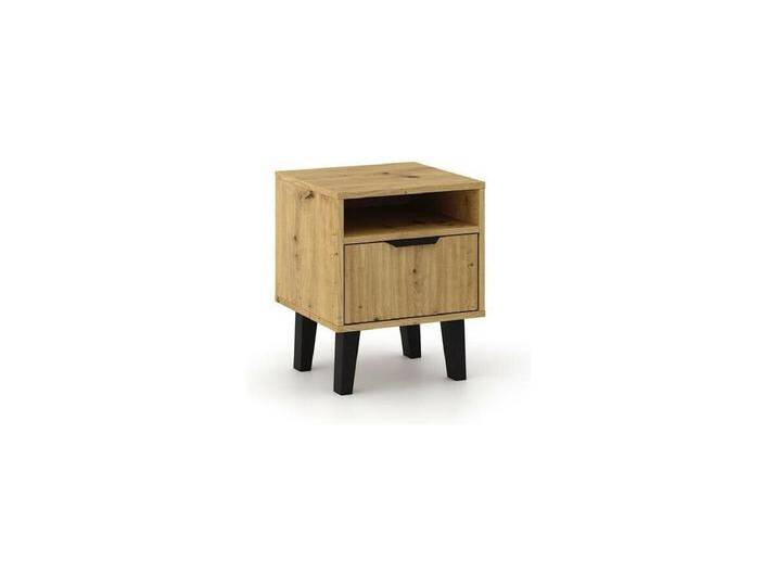 SONIA – Nachttisch im skandinavischen Stil – Maße 40 x 39 x 48 cm – 1 Ablage + 1 Schublade mit Rillen – Eiche SONIA – Nachttisch im skandinavischen Stil – Maße 40 x 39 x 48 cm – 1 Ablage + 1 Schublade mit Rillen – Eiche von Kauf-Unique Marketplace