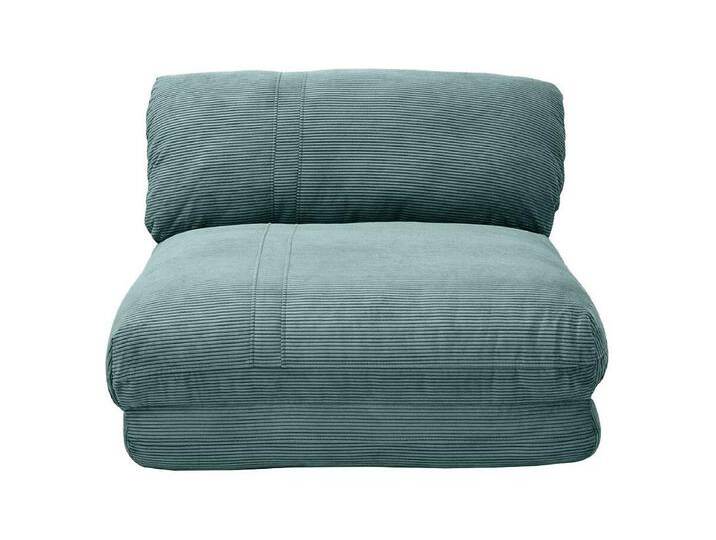 Schlafsessel aus Cord in hellem Grünblau 1-Sitzer SPENCER von Kauf-Unique Marketplace