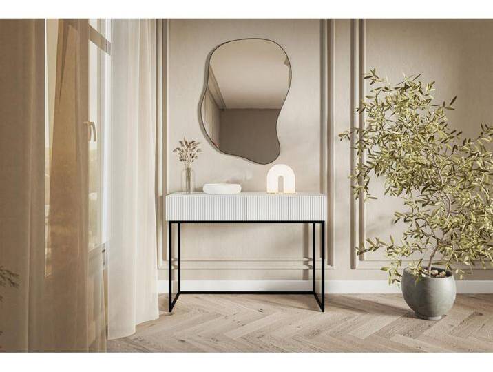 Schminktisch mit 2 Schubladen - weiß - 110 cm - VELDIO von Kauf-Unique Marketplace