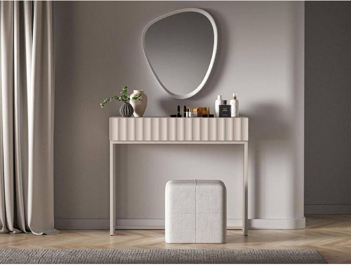 Schminktisch mit Schublade - hellbeige - 91 cm - DERRIVA von Kauf-Unique Marketplace