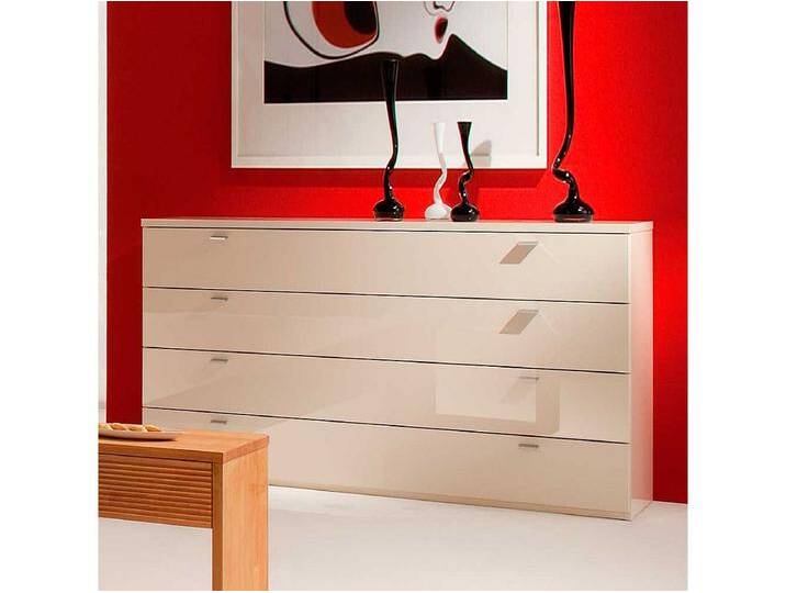 Schubladen Sideboard in Weiß Hochglanz 150 cm breit von Kauf-Unique Marketplace