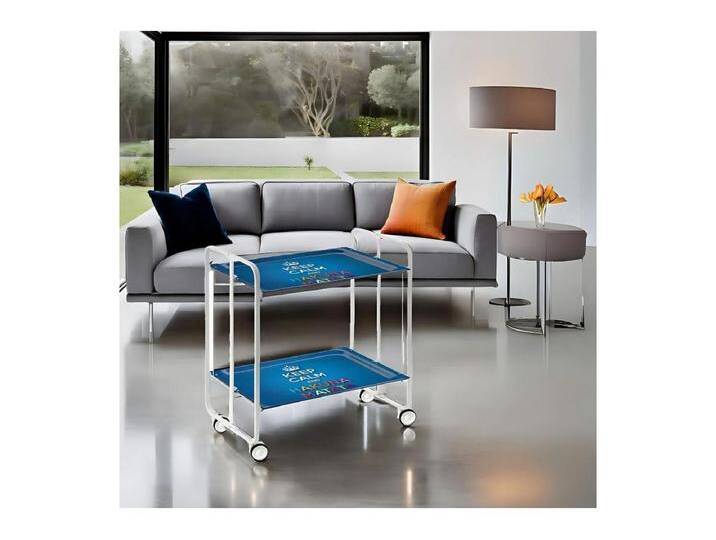 Servierwagen, klappbar, 2 Böden, weißer Rahmen - laminierte Regale Dekorierte Keep Calm - 72*66*43 cm - BAUHAUS Servierwagen, klappbar, 2 Böden, weißer Rahmen - laminierte Regale Dekorierte Keep Calm - 72*66*43 cm - BAUHAUS von Kauf-Unique Marketplace
