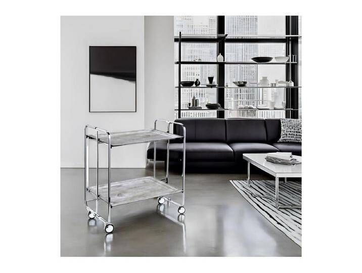 Servierwagen BAUHAUS 2 Tabletts mit verchromtem Rahmen von Kauf-Unique Marketplace