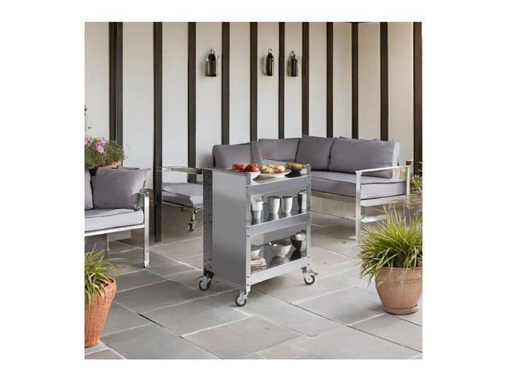 Servierwagen Edelstahl 3 Böden - Edelstahlwagen - 82*59*40,50 cm - TEO Servierwagen Edelstahl 3 Böden - Edelstahlwagen - 82*59*40,50 cm - TEO von Kauf-Unique Marketplace