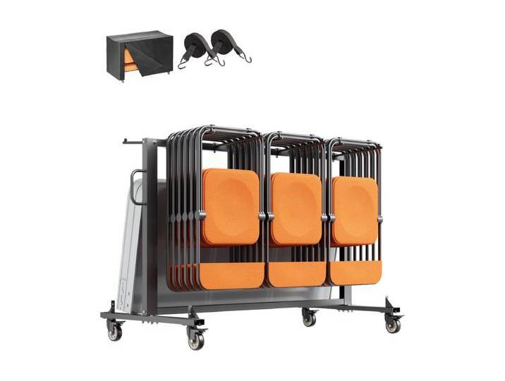 Servierwagen SucceBuy 181 kg, für 42 Stühle 12 Tische mit Rollen, Schwarz Servierwagen SucceBuy 181 kg, für 42 Stühle 12 Tische mit Rollen, Schwarz von Kauf-Unique Marketplace