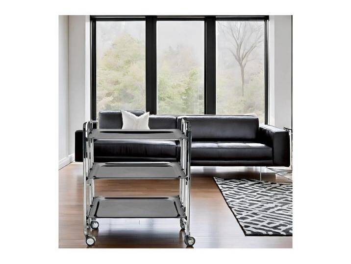 Servierwagen klappbar, BAUHAUS, 3 Böden. Chromrahmen. von Kauf-Unique Marketplace