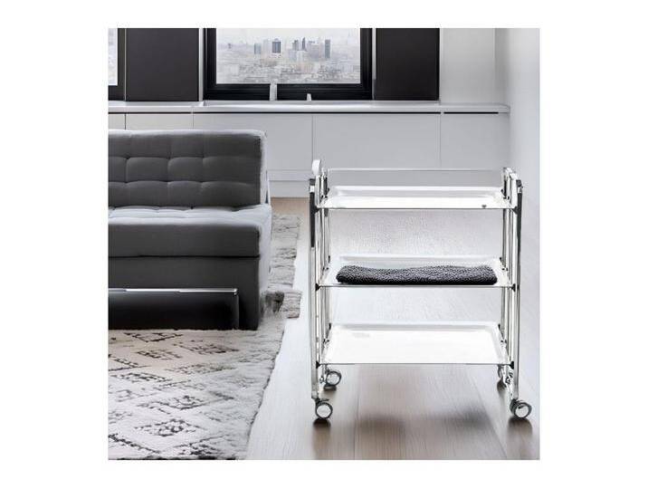 Servierwagen klappbar, BAUHAUS, 3 Böden. Chromrahmen. von Kauf-Unique Marketplace