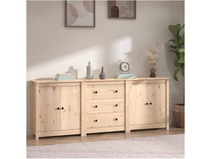 Sideboard Anrichte - 210x35x80 cm Massivholz Kiefer -RM54114 von Kauf-Unique Marketplace