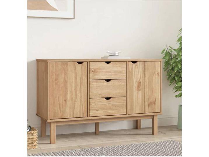 Sideboard Anrichte OTTA 113,5x43x73 cm Massivholz Kiefer -RM43135 von Kauf-Unique Marketplace