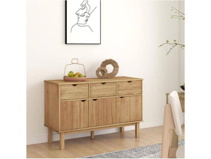 Sideboard Anrichte OTTA 114x43x73,5 cm Massivholz Kiefer -RM96792 von Kauf-Unique Marketplace