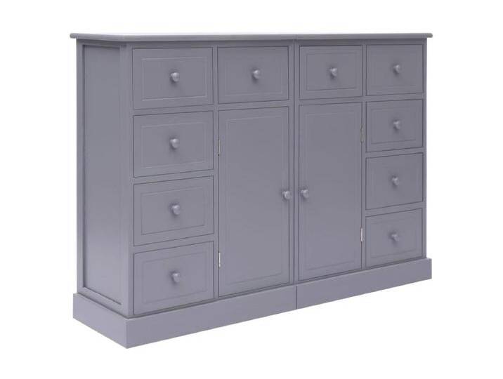 Sideboard Anrichte mit 10 Schubladen Grau 113x30x79 cm Holz -RM68047 von Kauf-Unique Marketplace