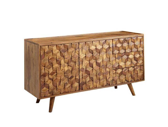 Sideboard Kommode 138x76x45 cm Holz Massiv Anrichte Modern Standschrank Sideboard Kommode 138x76x45 cm Holz Massiv Anrichte Modern Standschrank von Kauf-Unique Marketplace